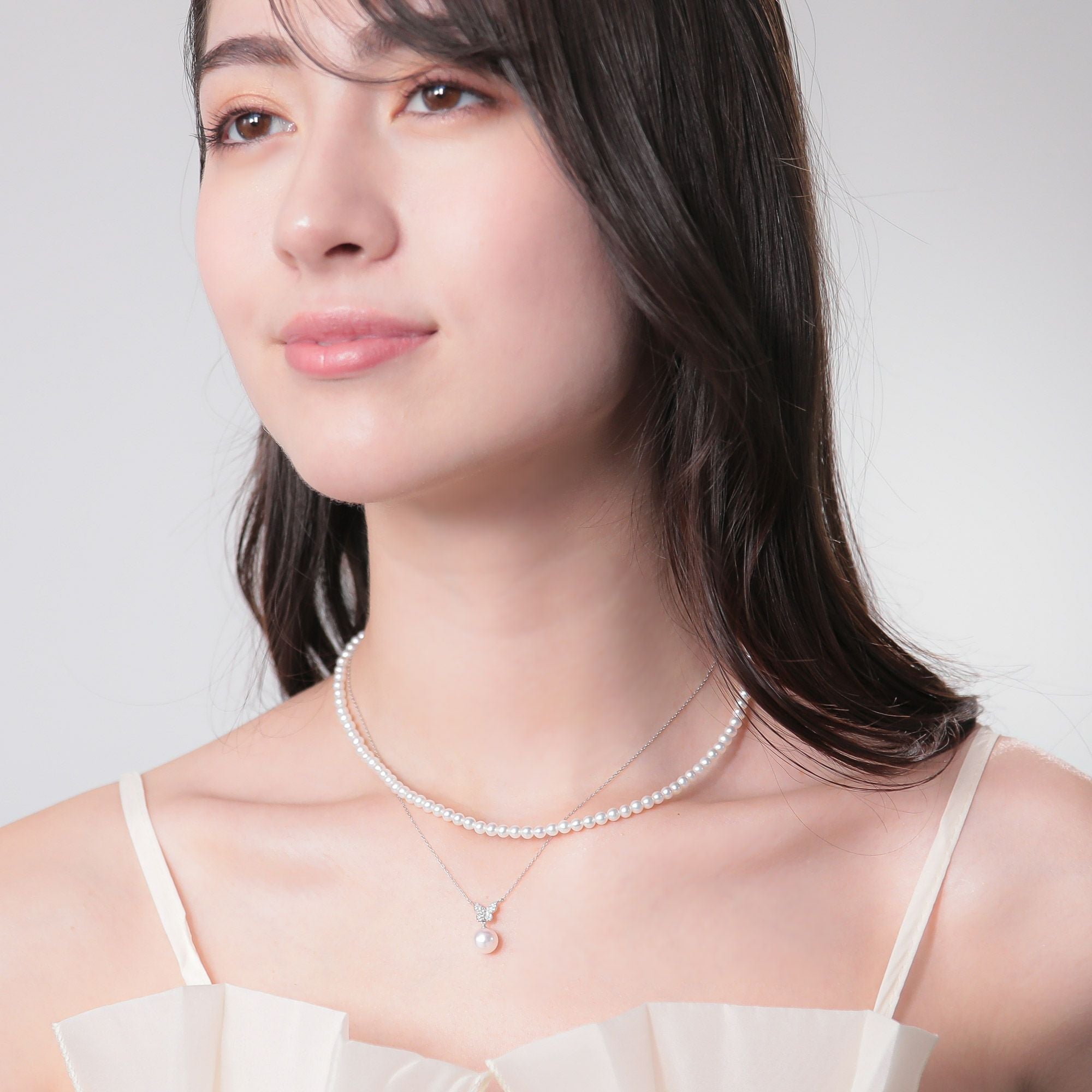 淡水真珠 (有核) ネックレス3.5-4.0mm | 淡水真珠ネックレス