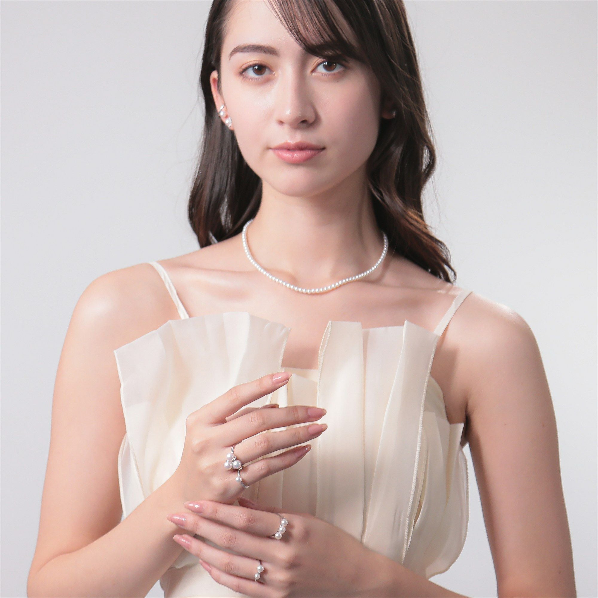 淡水真珠 (有核) ネックレス3.5-4.0mm | 淡水真珠ネックレス