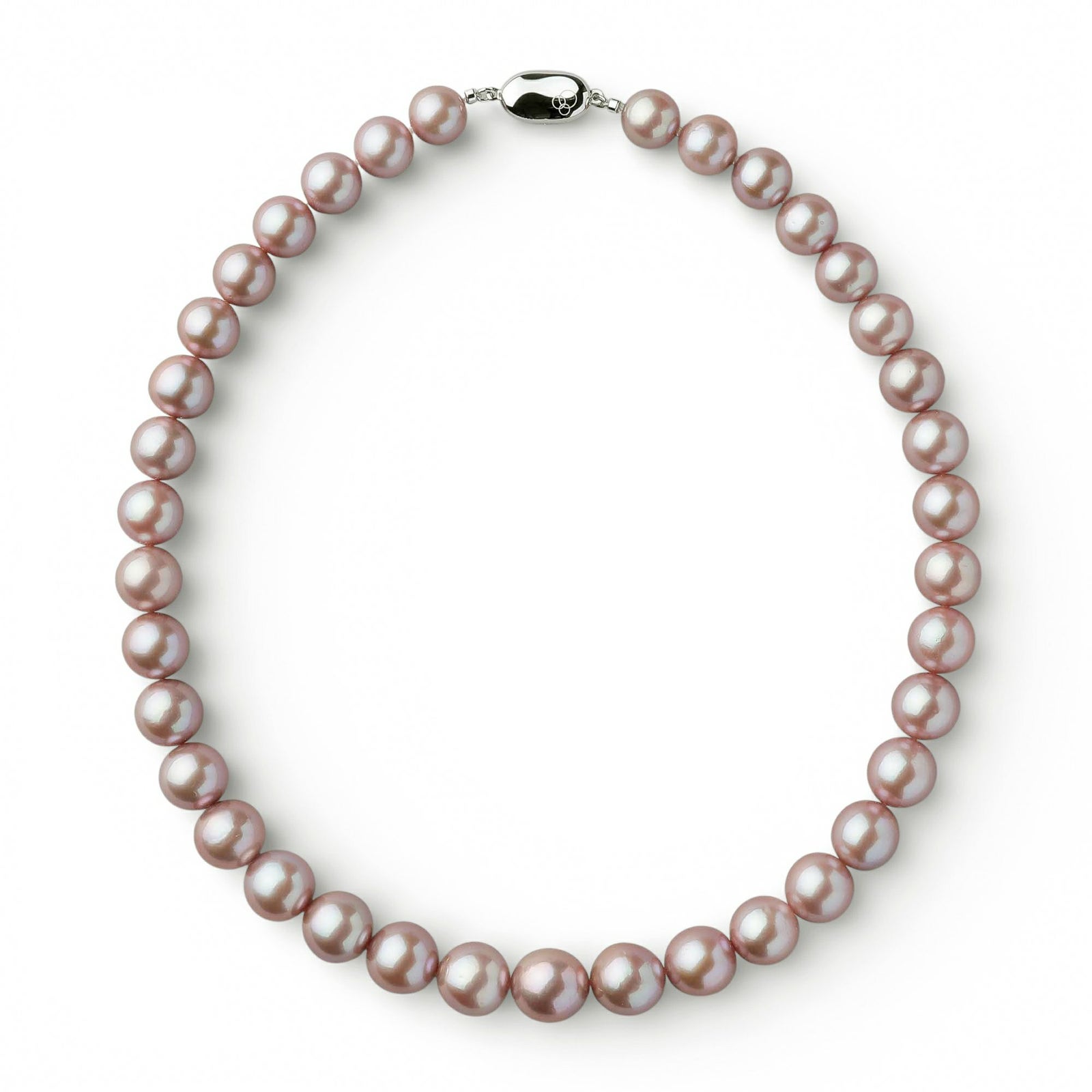 淡水真珠 (有核) ネックレス10-12mm -Mauvette-