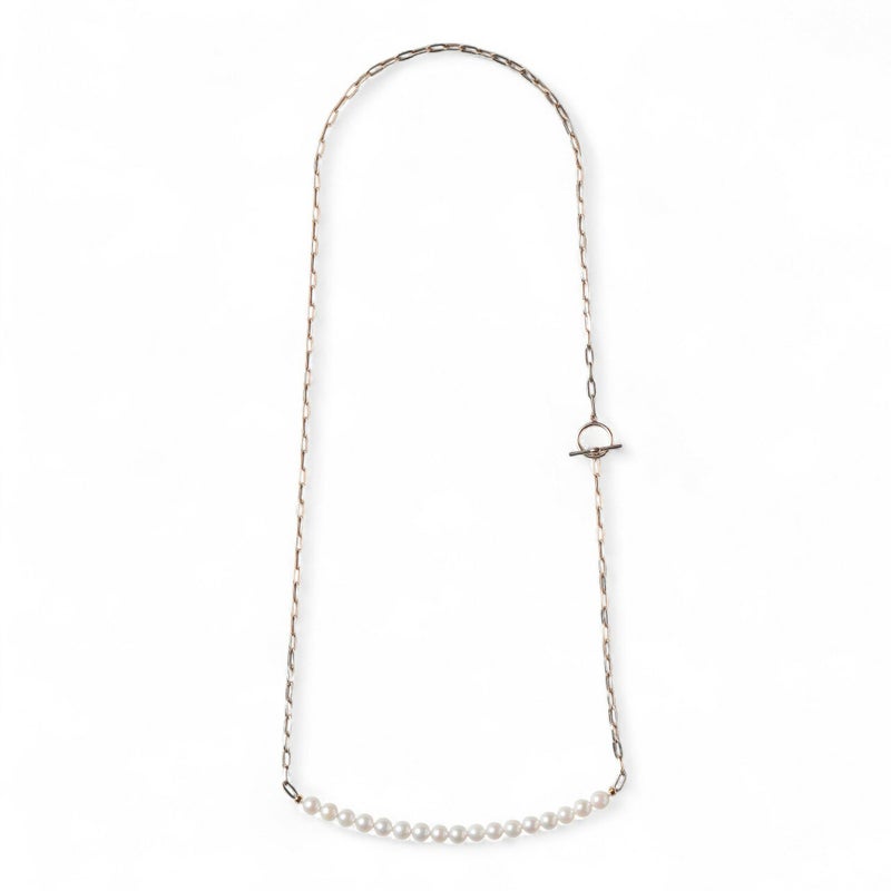 Supple あこや真珠 チェーンネックレス　5.5-6.0mm K10YG