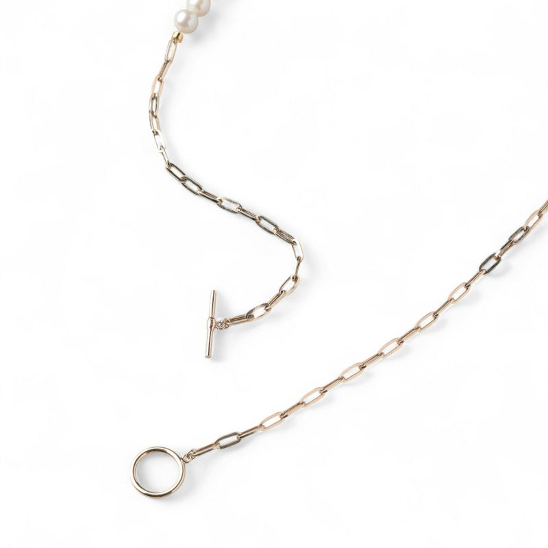 Supple あこや真珠 チェーンネックレス　5.5-6.0mm K10YG