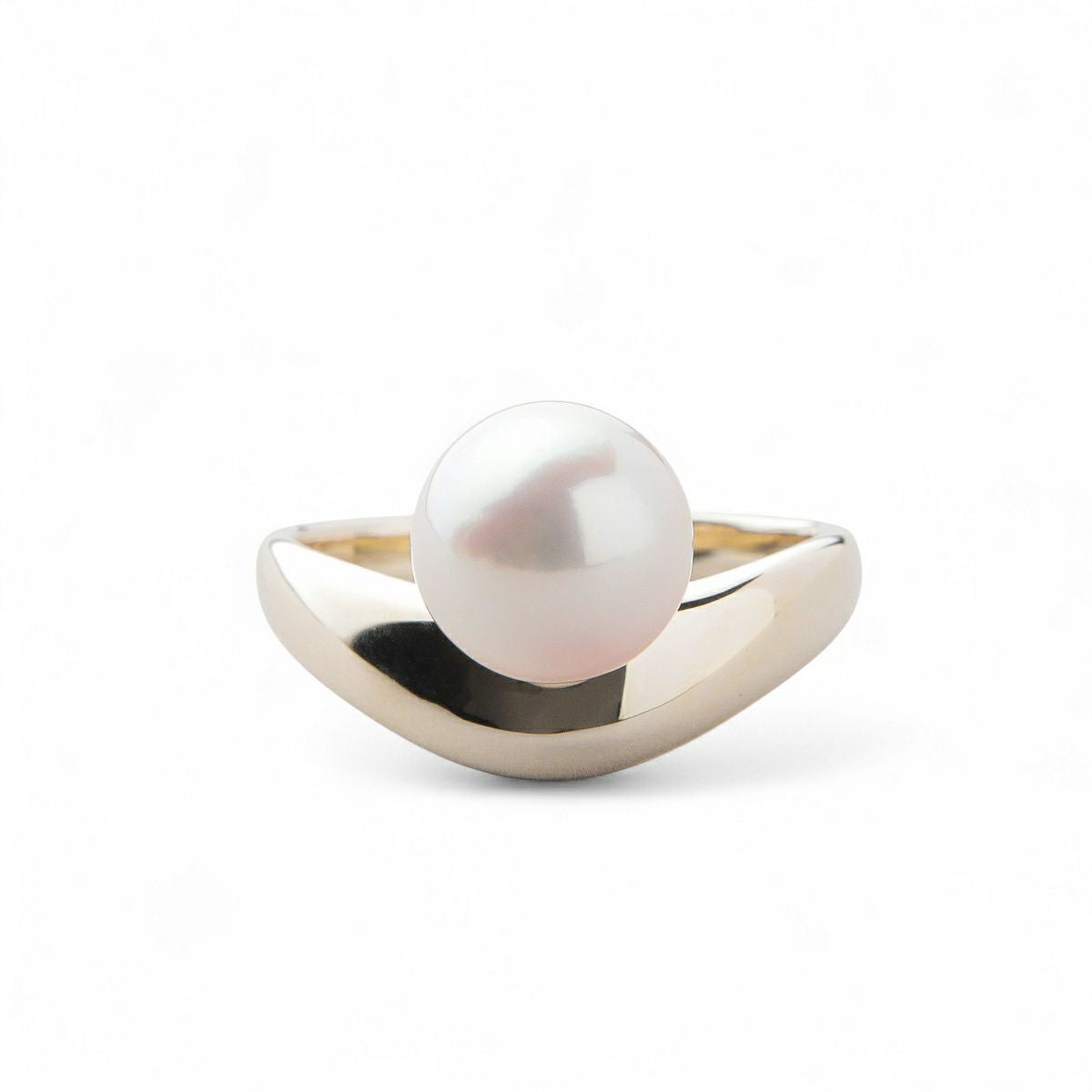 WEB限定】BonBon あこや真珠 リング 7.0-9.5mm メタルボールK18YG