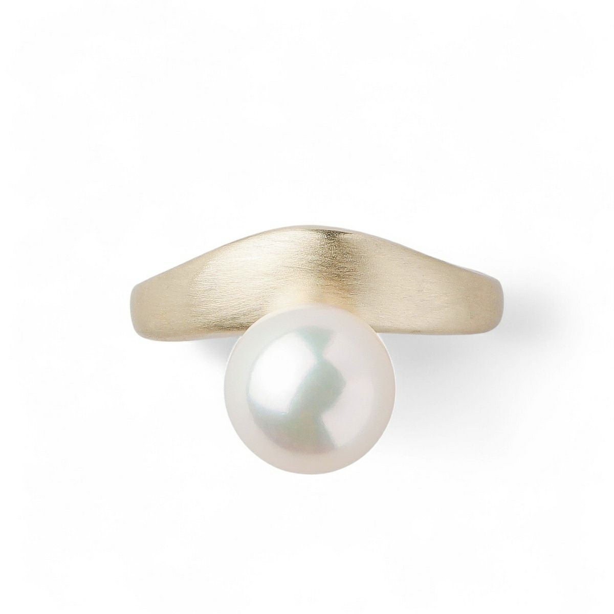 Supple あこや真珠 リング8.5-9.0mm K10YG ツヤケシ | あこや真珠リング