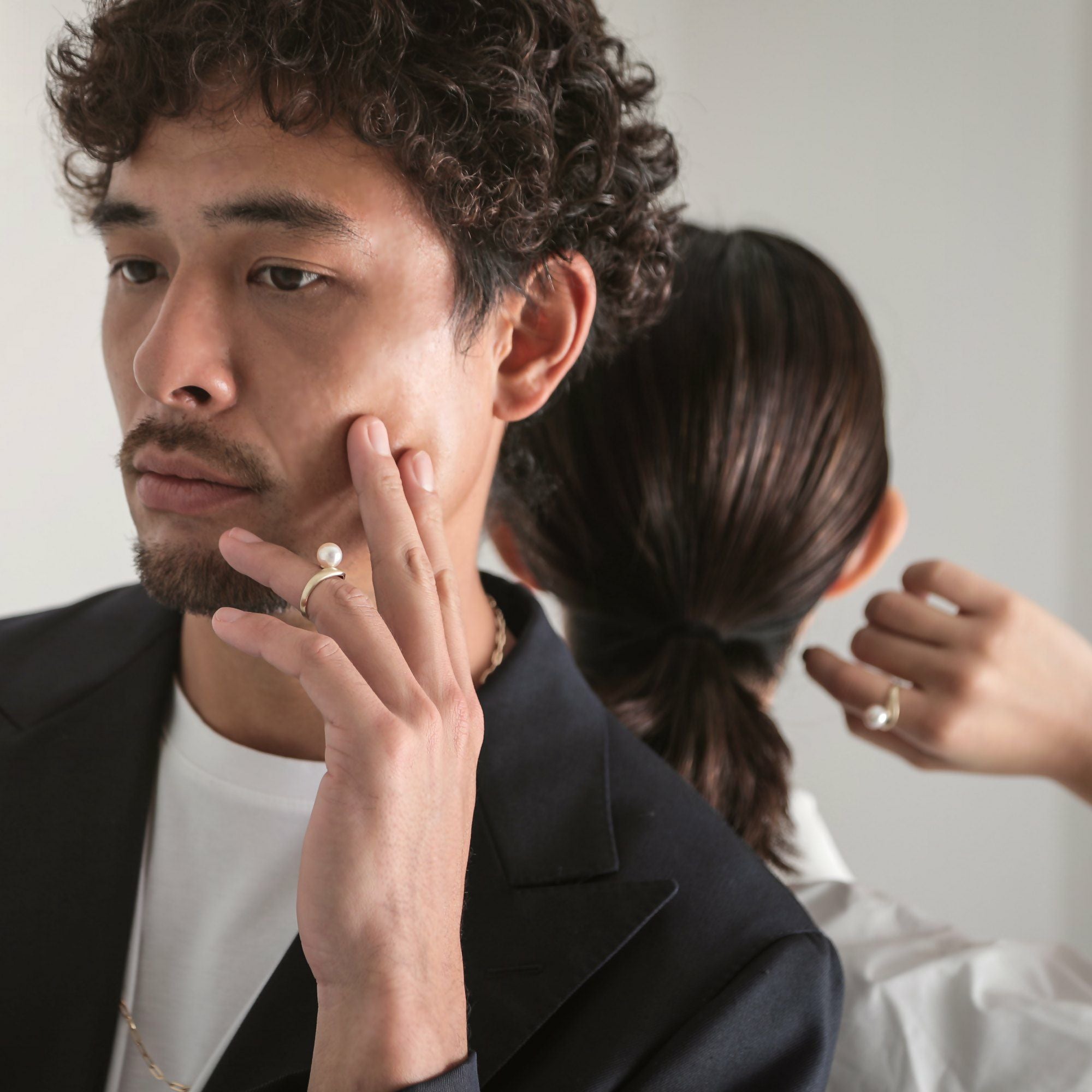 Supple あこや真珠 リング8.5-9.0mm K10YG ツヤケシ | あこや真珠リング