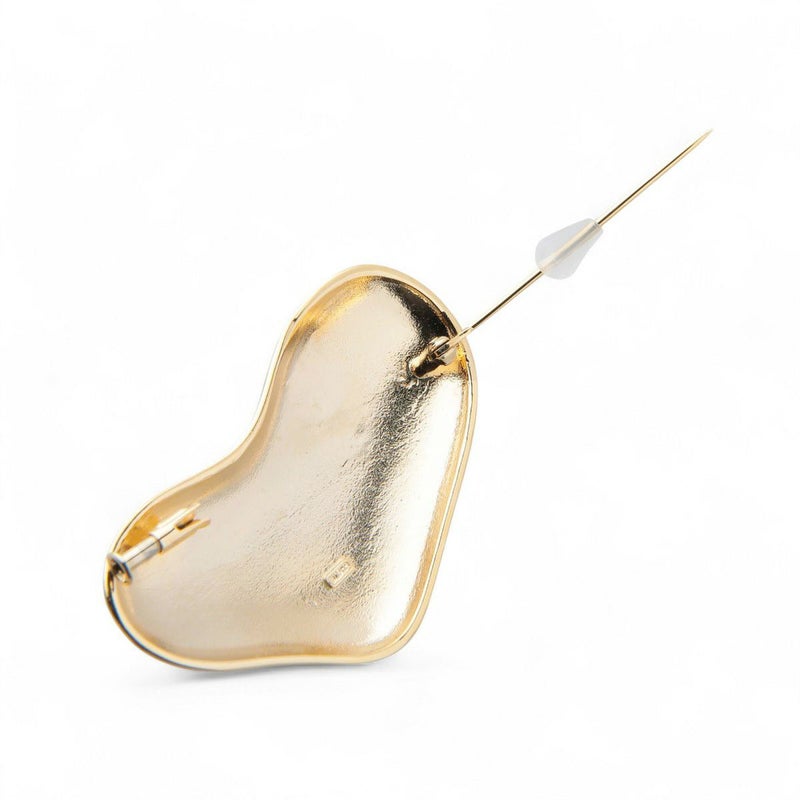 Supple あこや真珠 ハートブローチ　8.5-9.0mm SV925 GP