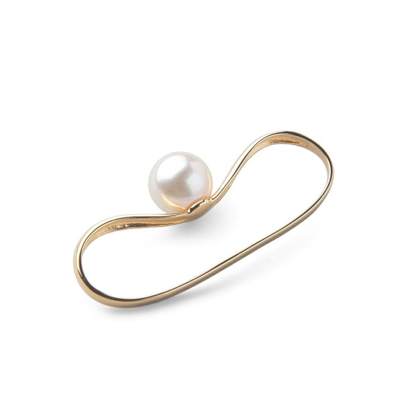 Supple あこや真珠 イヤーカフ　8.5-9.0mm SV925 GP