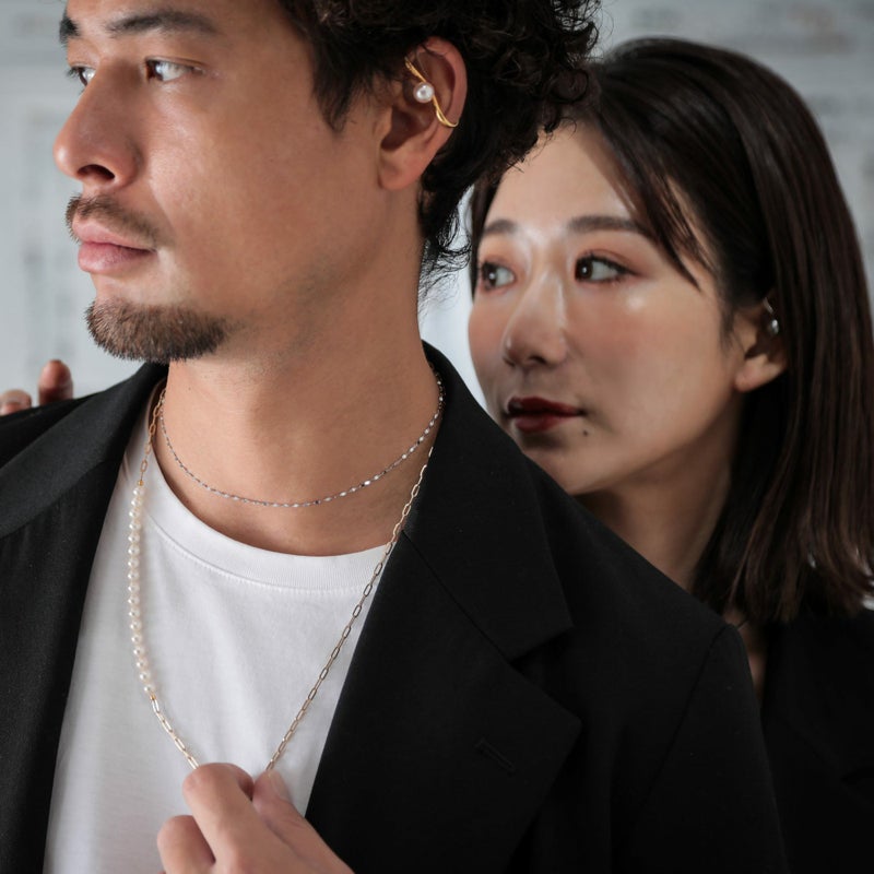 Supple あこや真珠 イヤーカフ　8.5-9.0mm SV925 GP