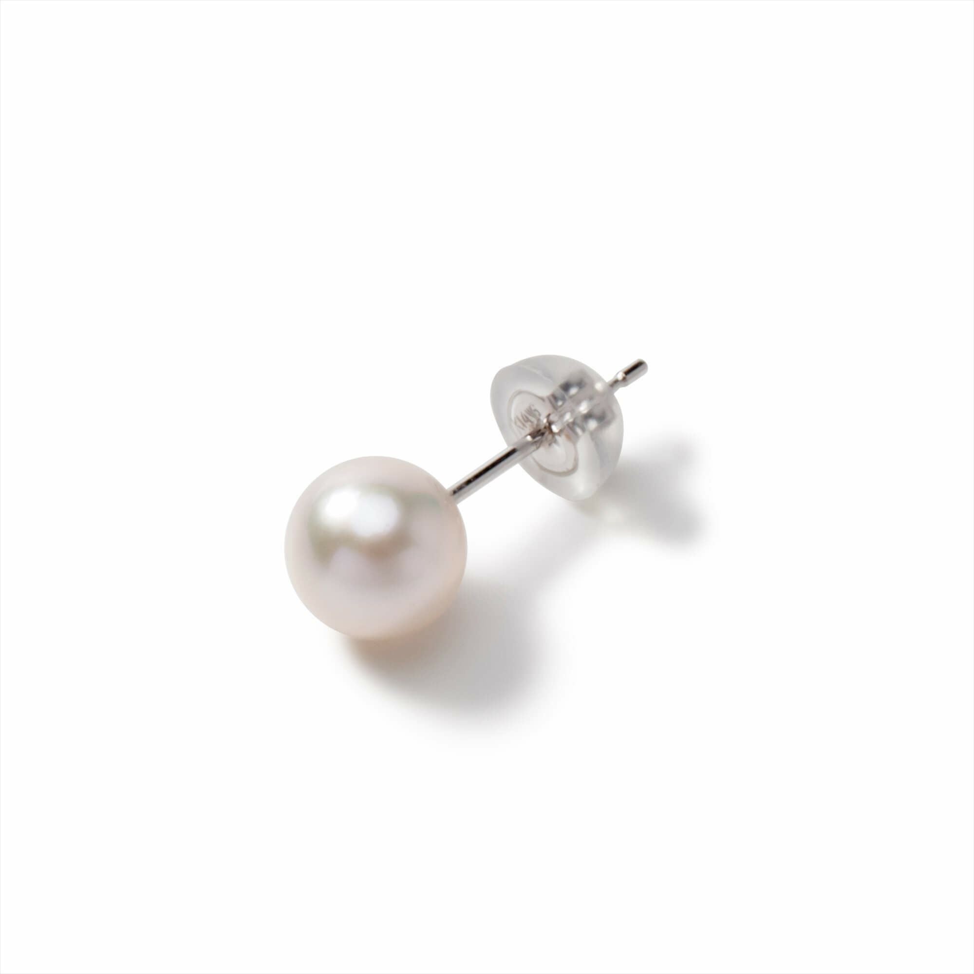 Michele ミシェルステーションピアス(片耳) /11cm あこや真珠 6.0-7.0