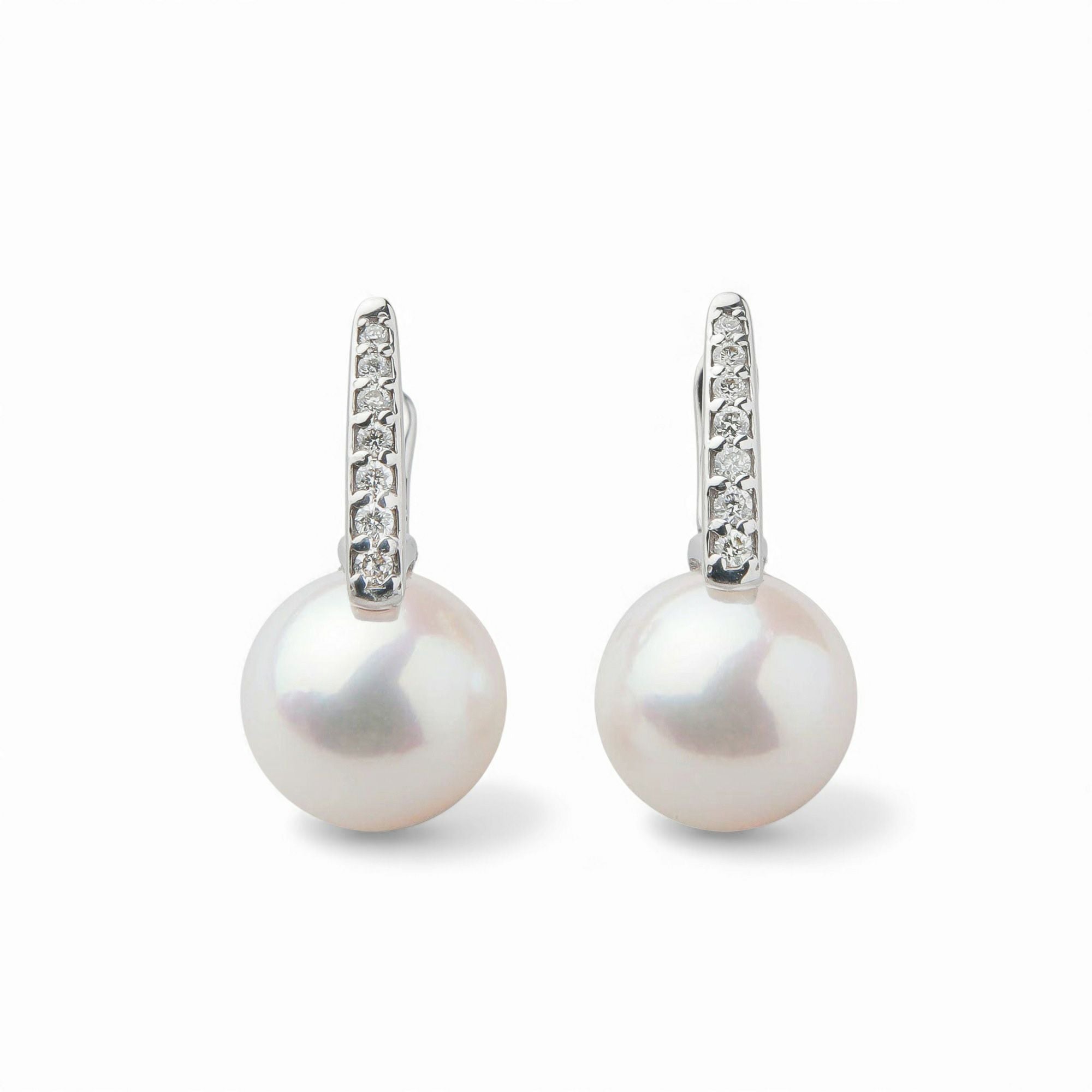 LUXE あこや真珠 ピアス8.5-9.0mm K18WG | あこや真珠ピアス・イヤリング