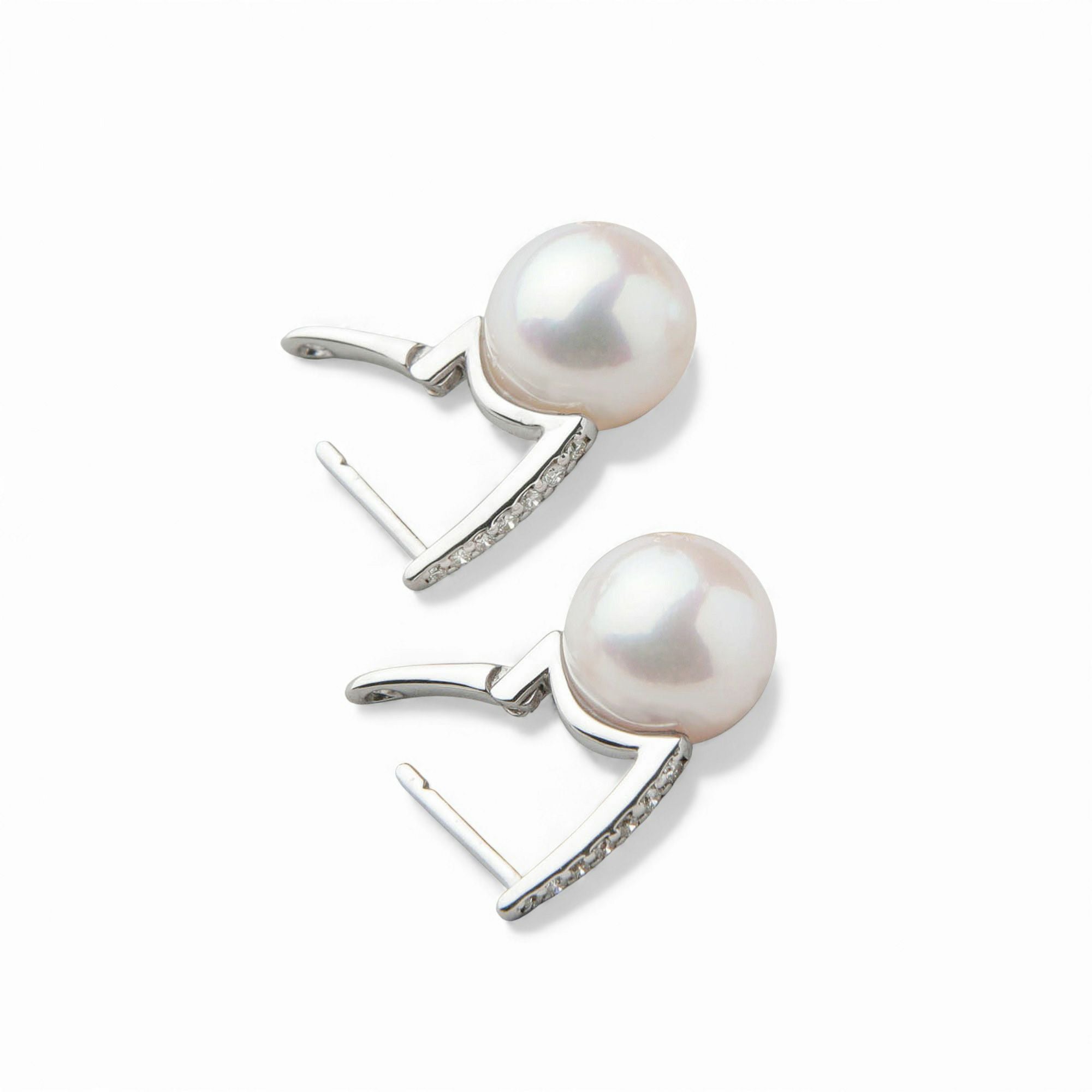 LUXE あこや真珠 ピアス8.5-9.0mm K18WG | あこや真珠ピアス・イヤリング