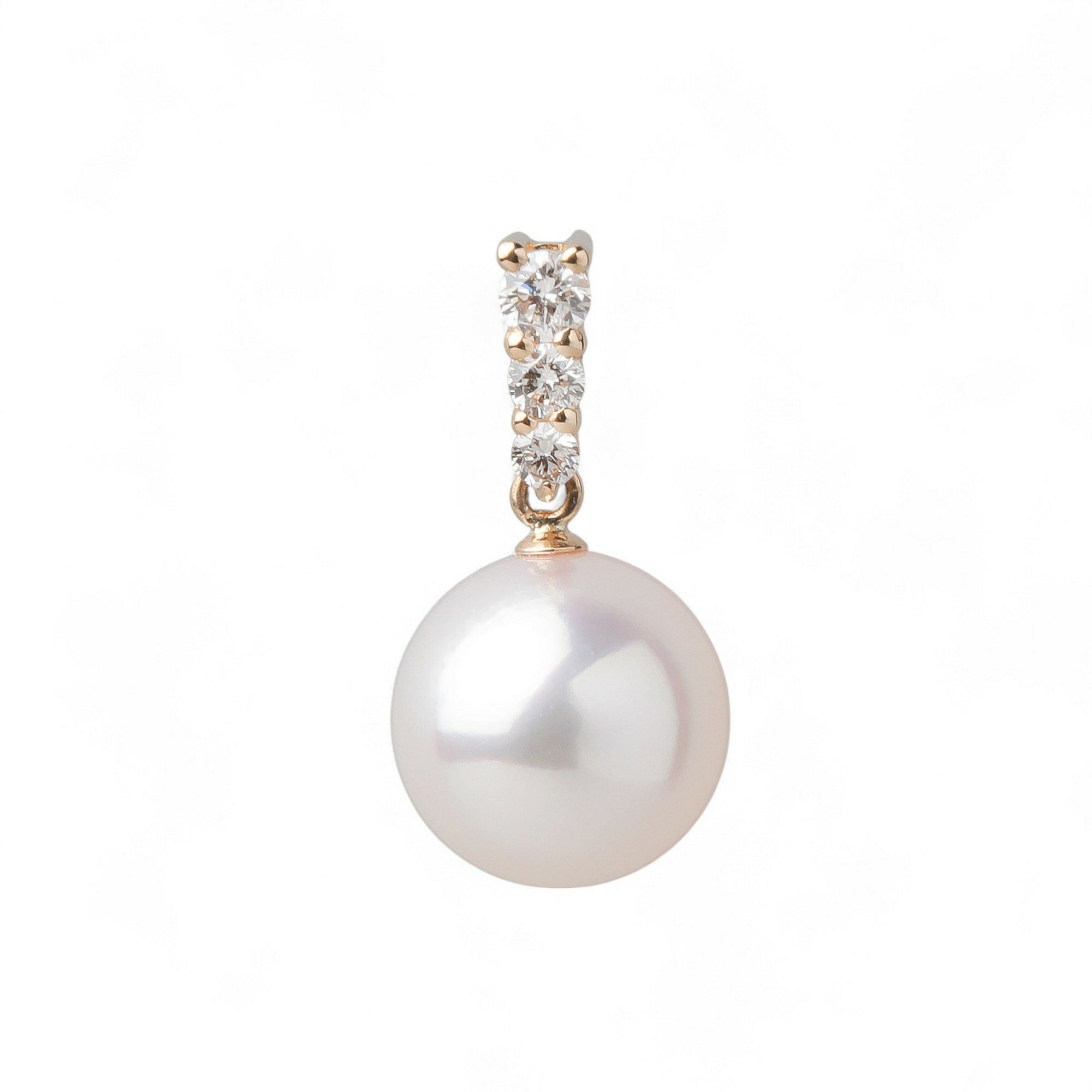 LUXE あこや真珠 ペンダントトップ 8.5-9mm K18WG/K18YG | あこや真珠