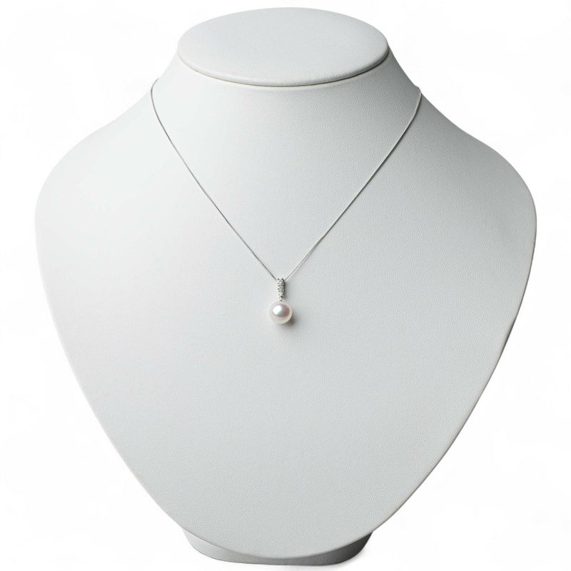 LUXE あこや真珠 ペンダントトップ　8.5-9mm PT900/K18YG