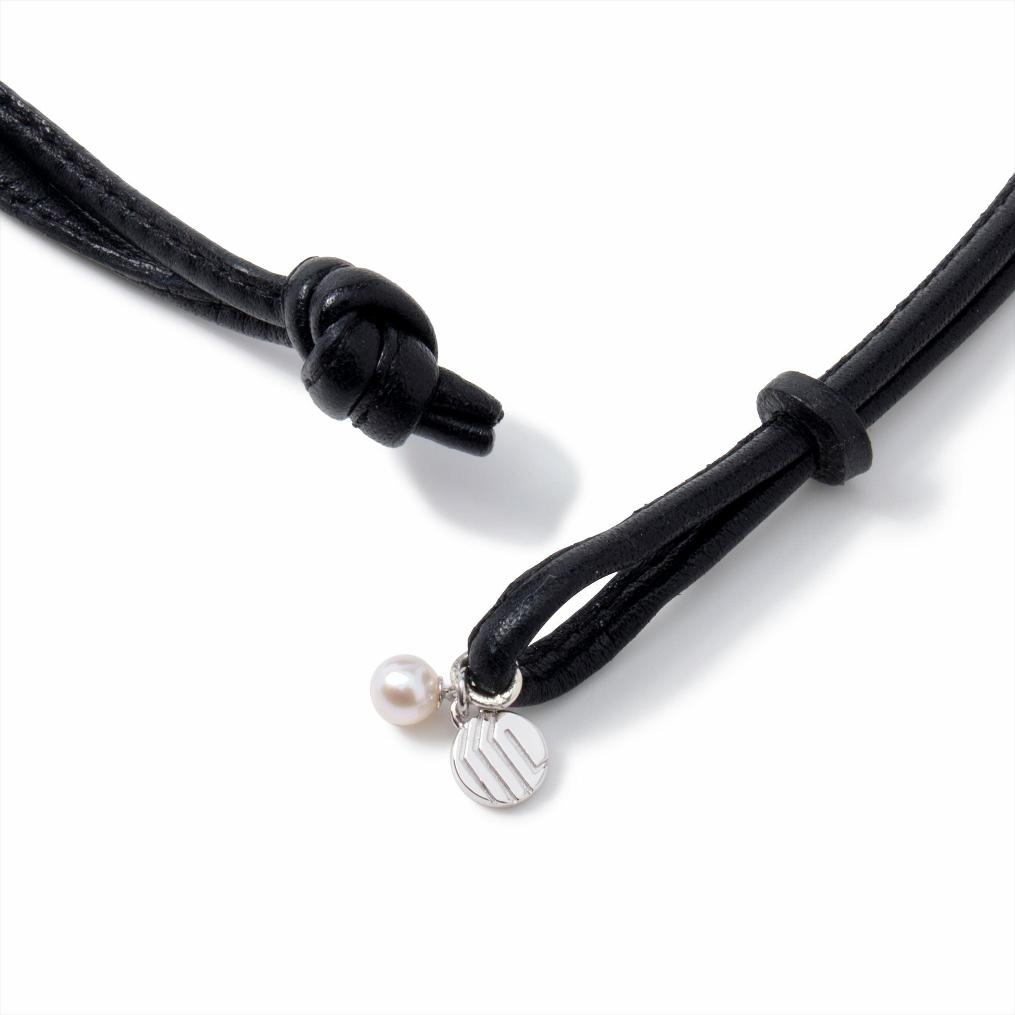 Maya マヤレザーチョーカーネックレス あこや真珠 3.0-7.5mm SV925