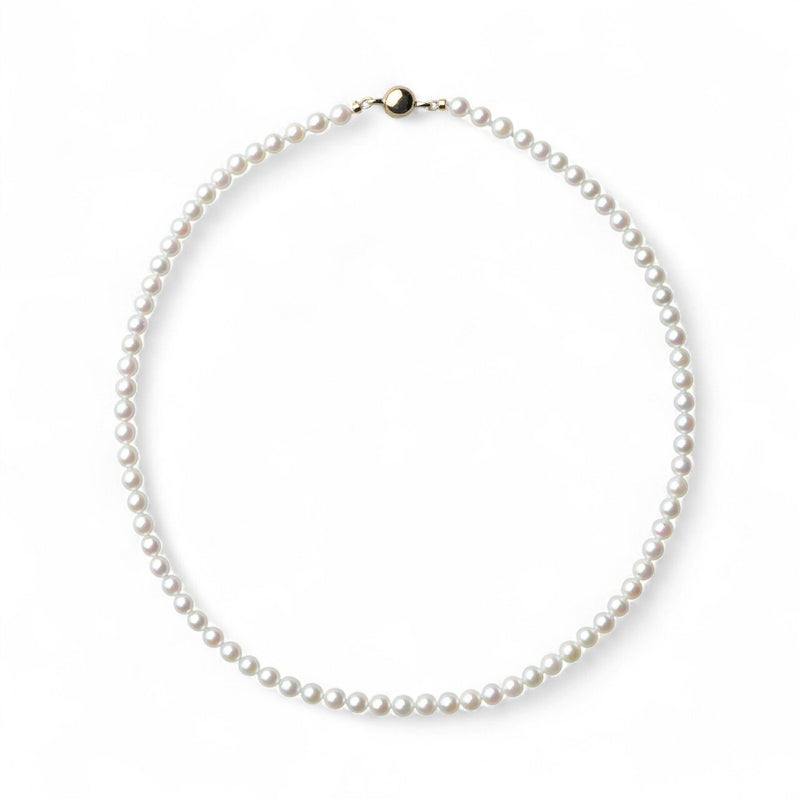 無調色 あこや真珠 ネックレス5.0-5.5mm