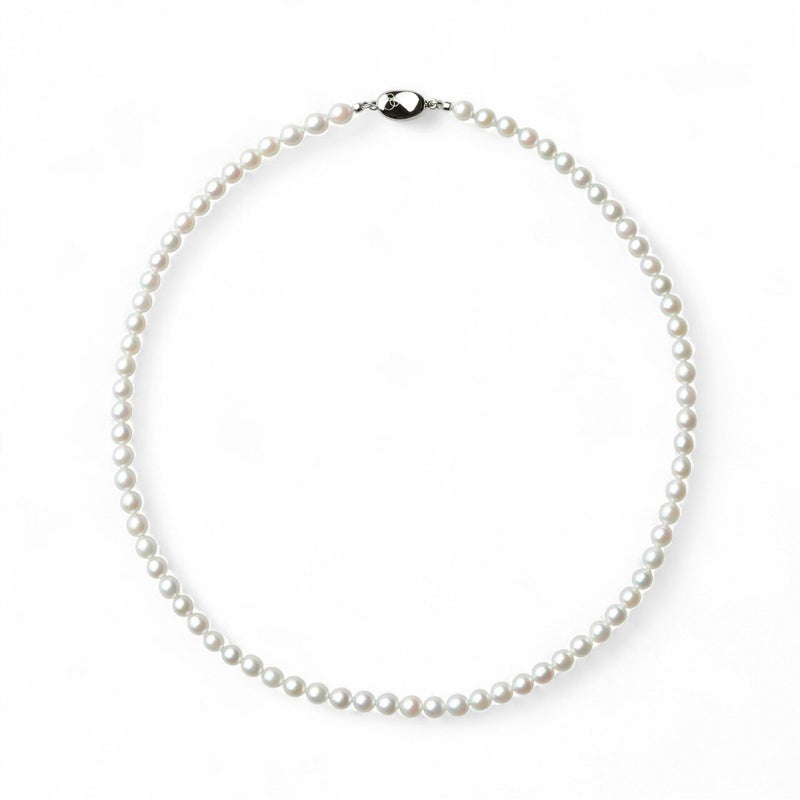 無調色 あこや真珠 ネックレス5.0-5.5mm