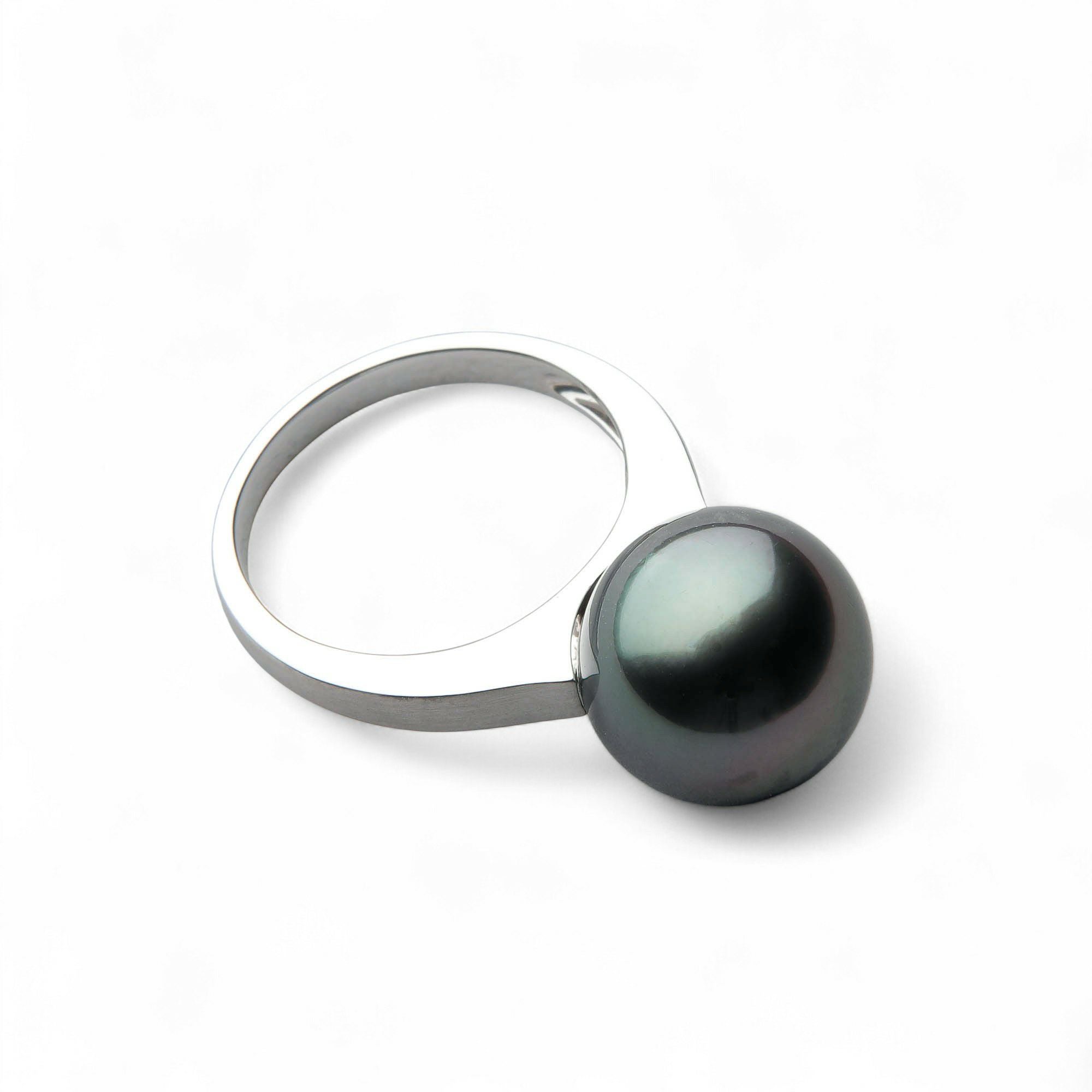 Tahitian+ タヒチ黒蝶真珠 リング 11mmUP PT900 | 南洋真珠リング
