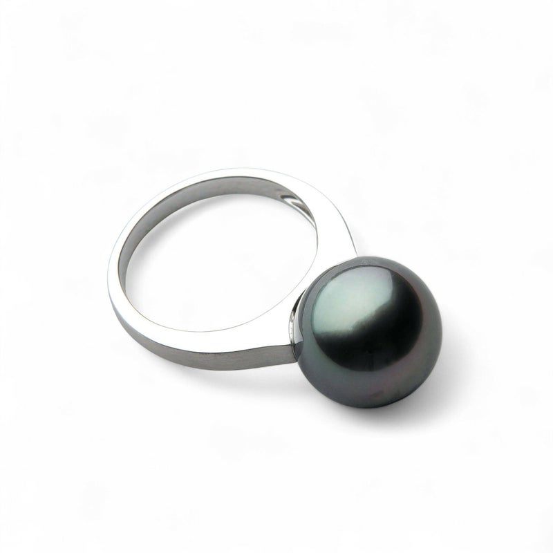 Tahitian+ タヒチ黒蝶真珠 リング　11mm PT900