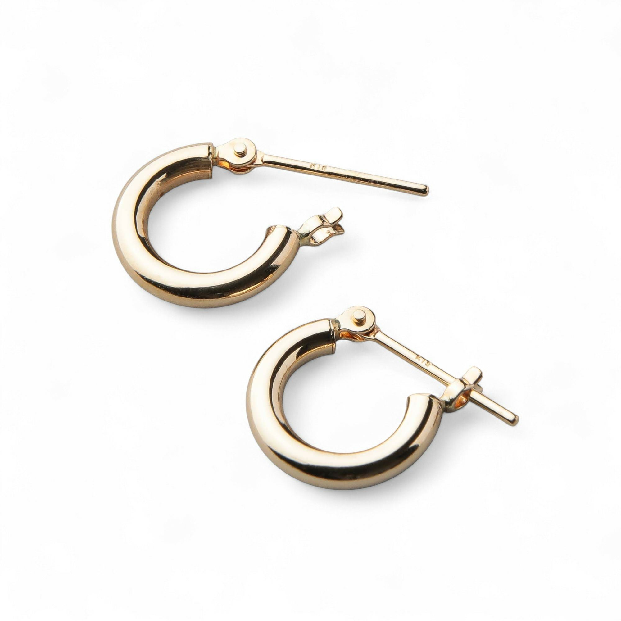 Tahitian+ タヒチ黒蝶真珠 フープピアス 11mmUP K18YG | 南洋真珠