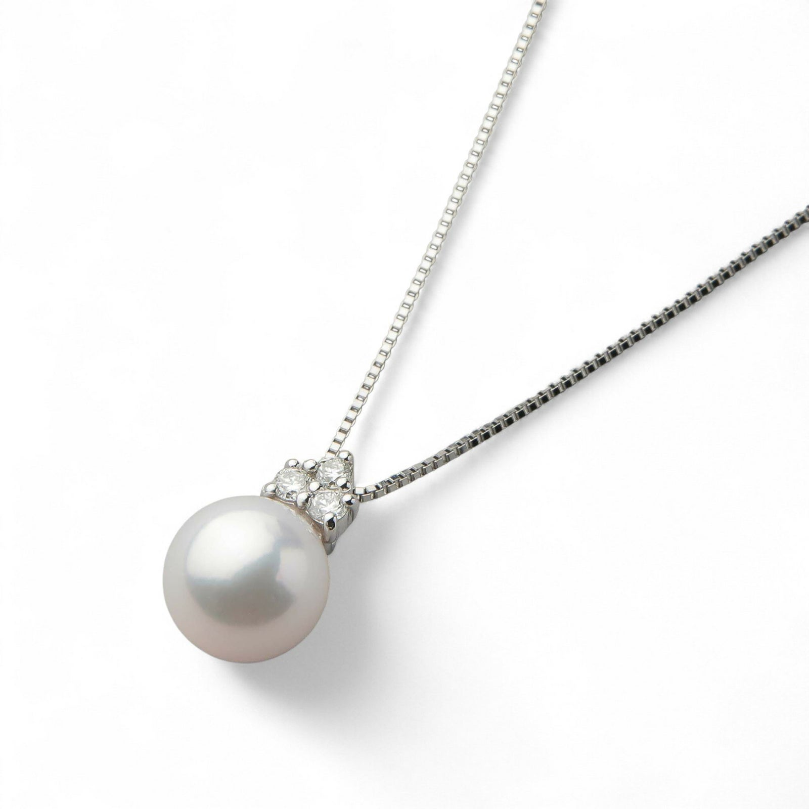 オーロラ花珠真珠 ペンダント7.5-8.0mm PT900/850 -Premium-