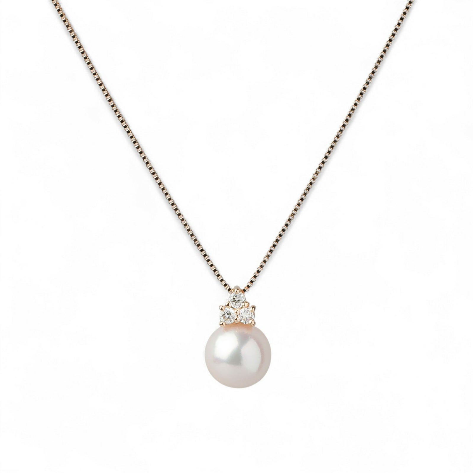 オーロラ花珠真珠 ペンダント7.5-8.0mm K18YG -Premium-