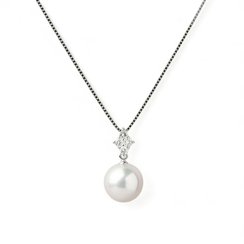  オーロラ花珠真珠 ペンダント8.0-8.5mm PT900/850 -Premium-