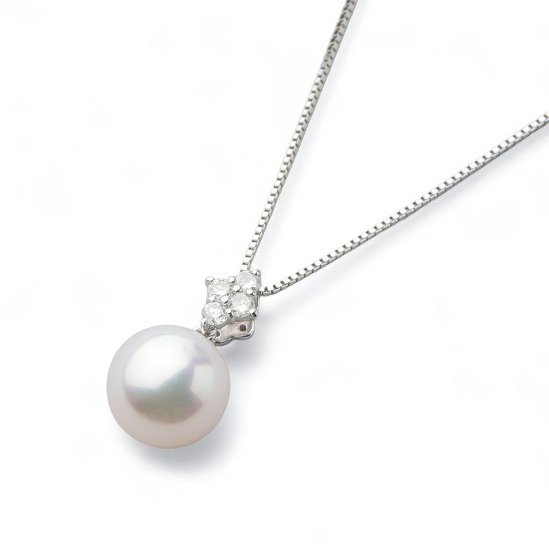  オーロラ花珠真珠 ペンダント8.0-8.5mm PT900/850 -Premium-