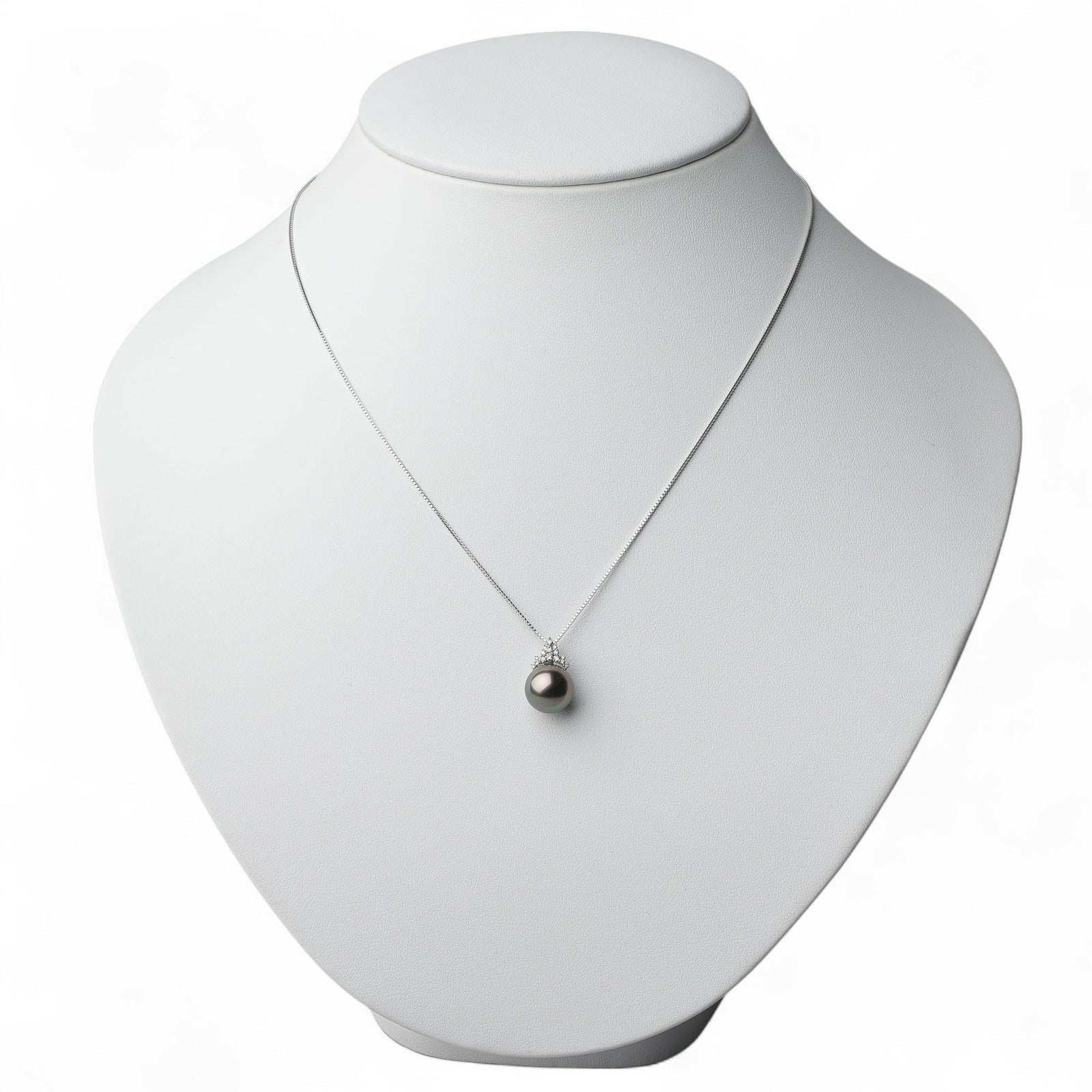  Tahitian+ タヒチ黒蝶真珠 ペンダント　11mm K18WG