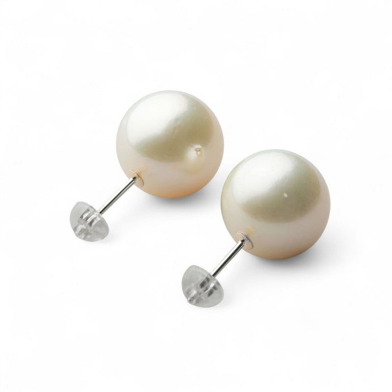 南洋白蝶真珠 ピアス13mmUP K18YG