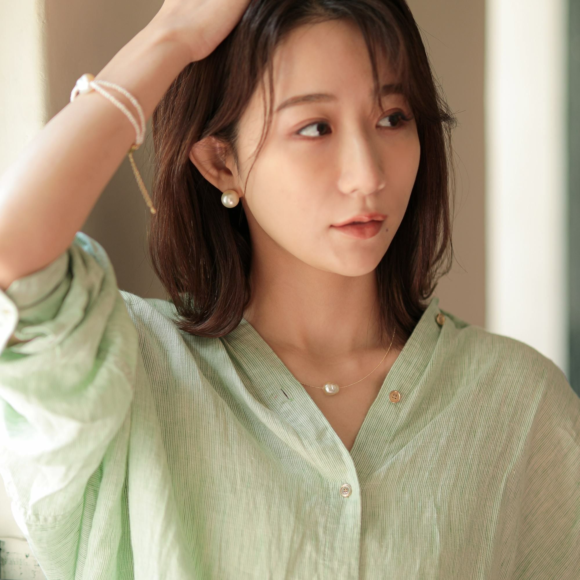 南洋白蝶真珠 ピアス13mmUP PT900 | 南洋真珠ピアス・イヤリング