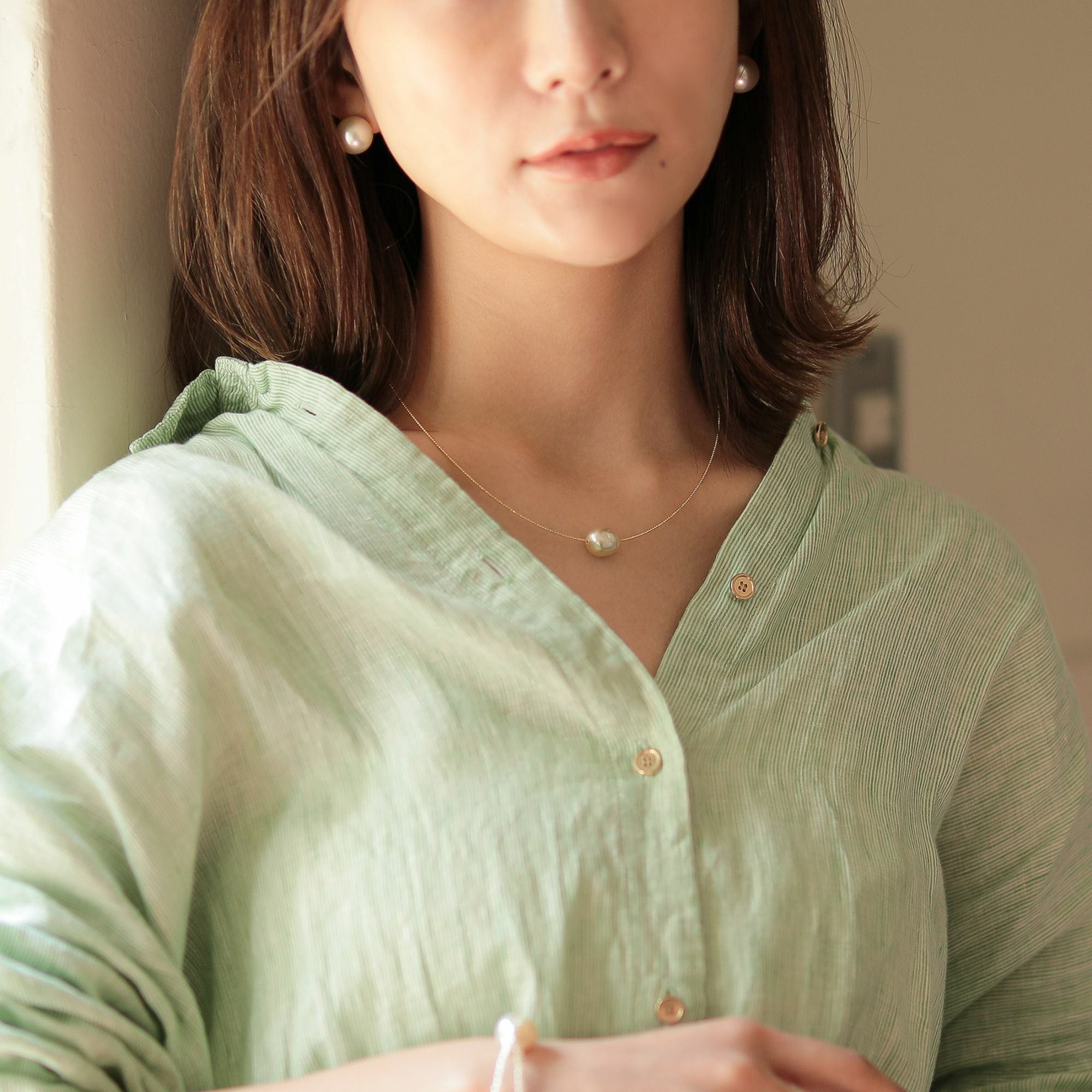 南洋白蝶真珠 ピアス13mmUP PT900 | 南洋真珠ピアス・イヤリング