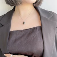 Tahitian+ タヒチ黒蝶真珠 ペンダントトップ 11mmUP K18WG | WSP 