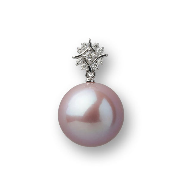 Mauvette 淡水真珠 ペンダントトップ　12mmUP K18WG