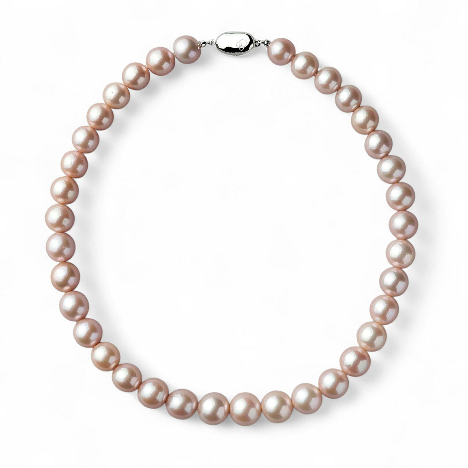 淡水真珠 (有核) ネックレス　11-13mm -Mauvette-