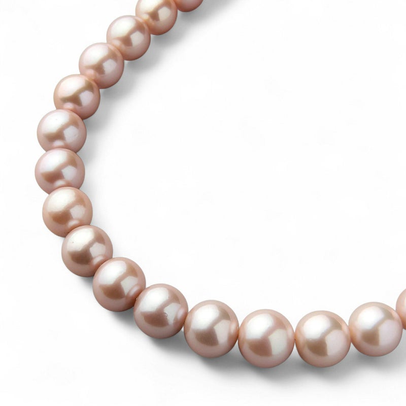 淡水真珠 (有核) ネックレス　11-13mm -Mauvette-