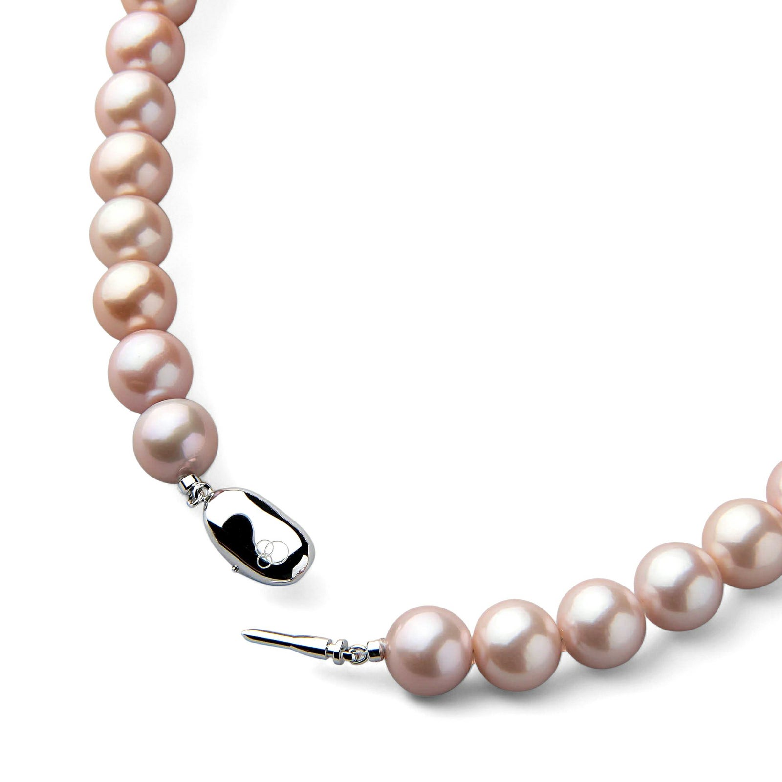 淡水真珠 (有核) ネックレス　11-13mm -Mauvette-