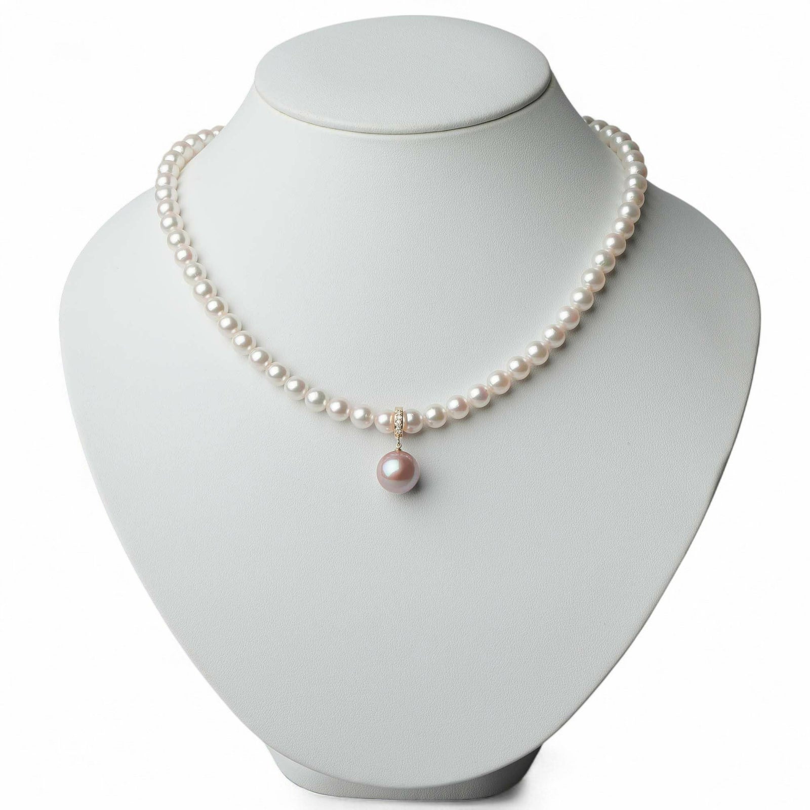 Mauvette 淡水真珠 クリッカー/ペンダントトップ 12mmUP K18YG