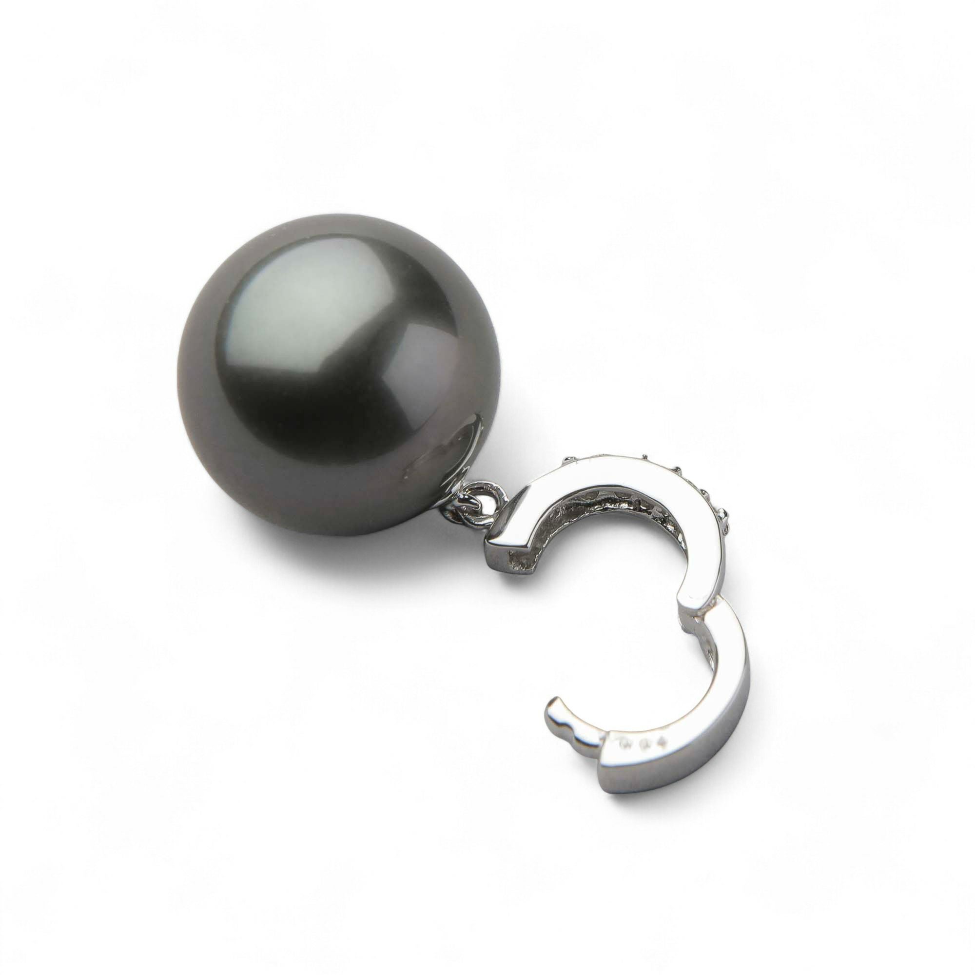 Tahitian+ タヒチ黒蝶真珠 クリッカー/ペンダントトップ 11mmUP K18WG