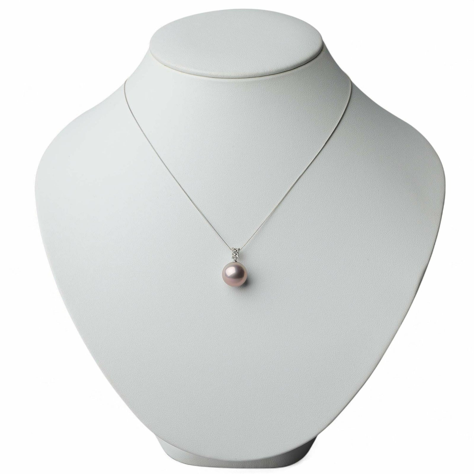 Mauvette 淡水真珠 ペンダントトップ 11mm K18WG スクエア