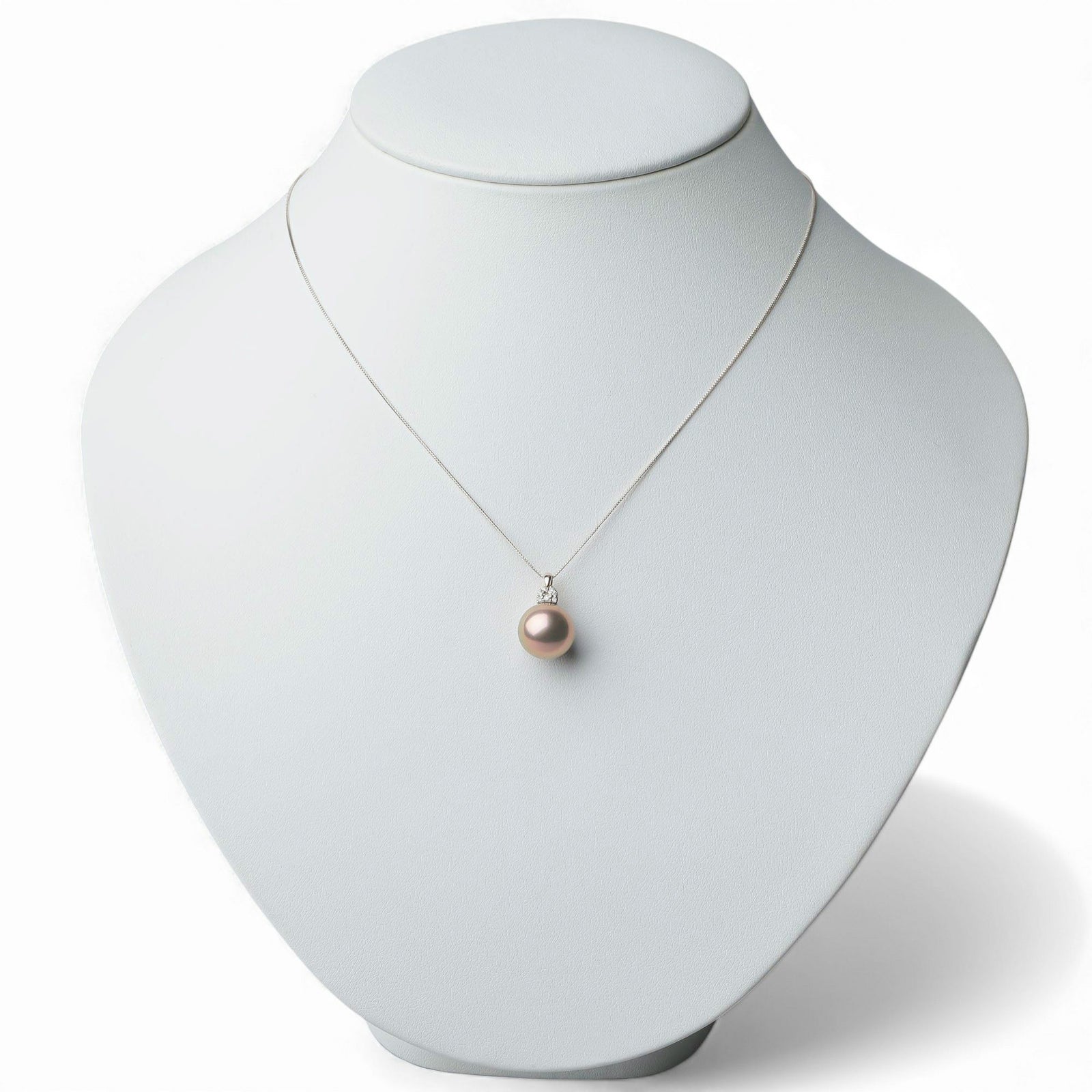 Mauvette 淡水真珠 ペンダントトップ　11.2mm K18WG キングフィッシャー鑑別