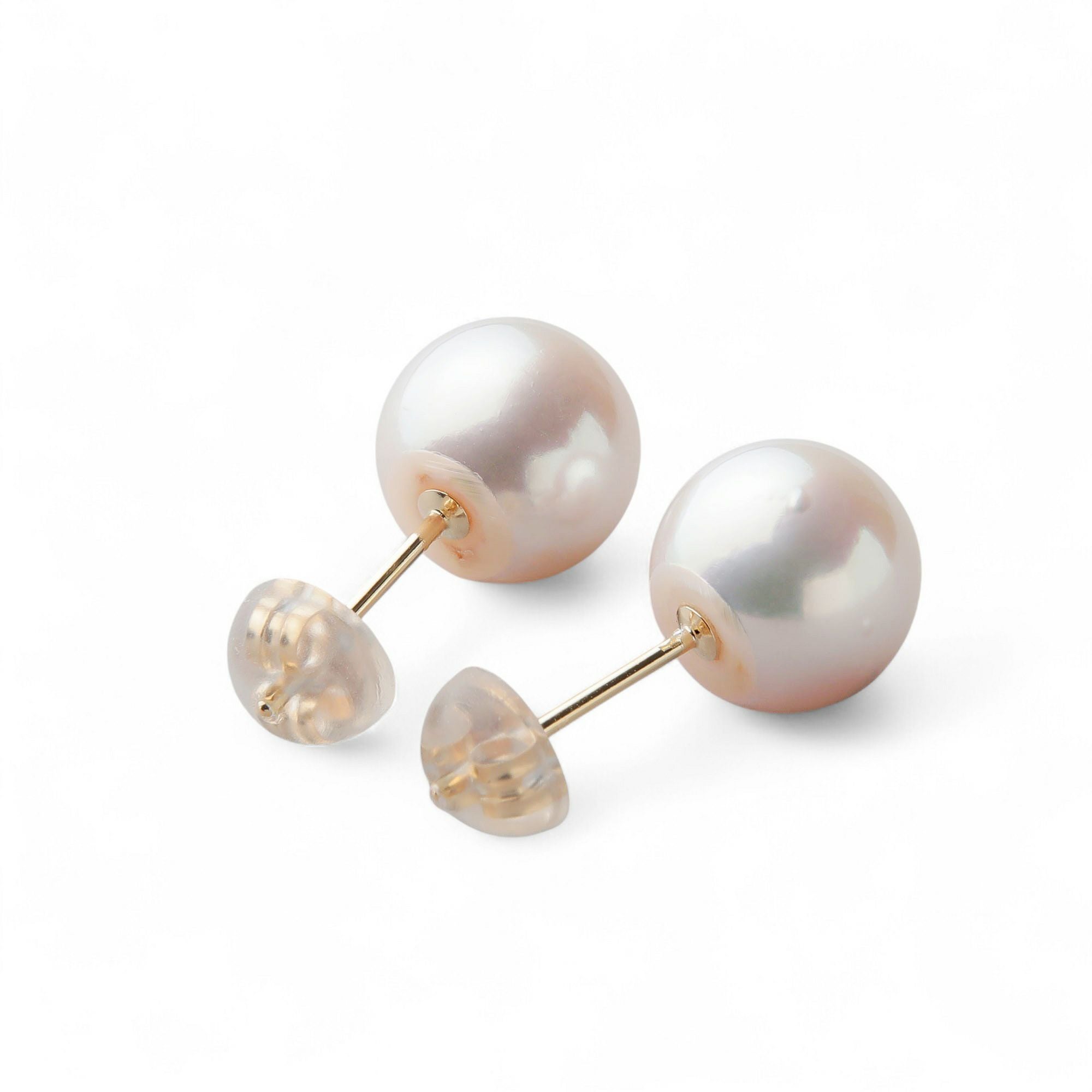 WEB限定】LUXE あこや真珠 ピアス8.5-9.0mm K18YG/PT900 | WSP（ダブル