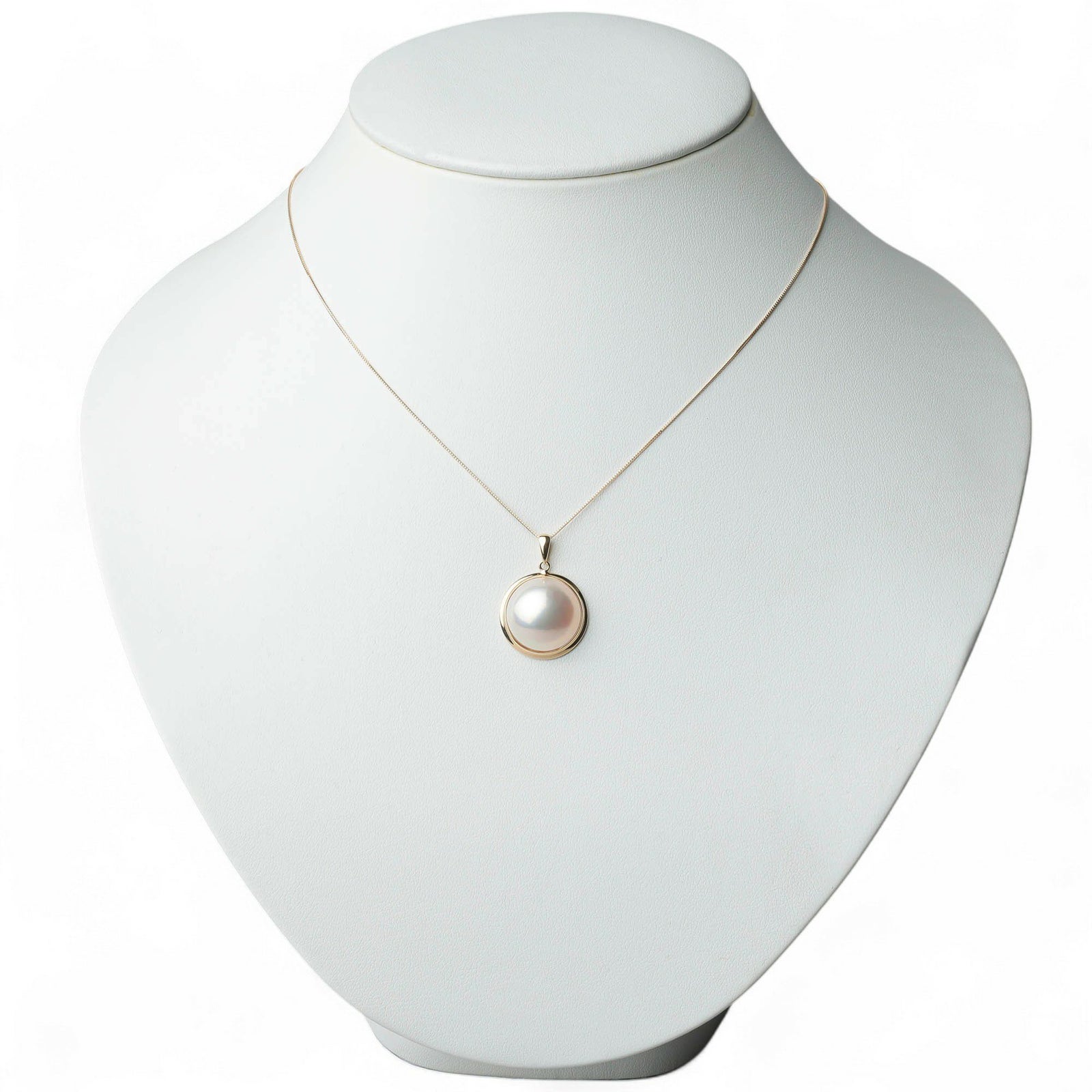 マベ真珠 ペンダントトップ15mmUP K18YG