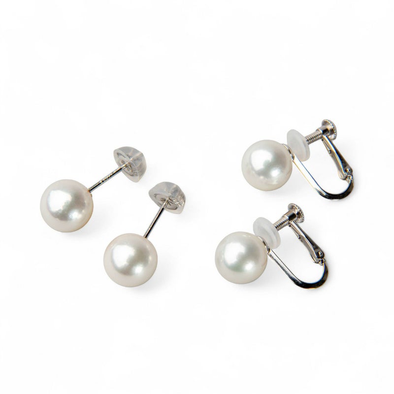 無調色 あこや真珠 ネックレスセット　7.5-8.0mm -準花珠-