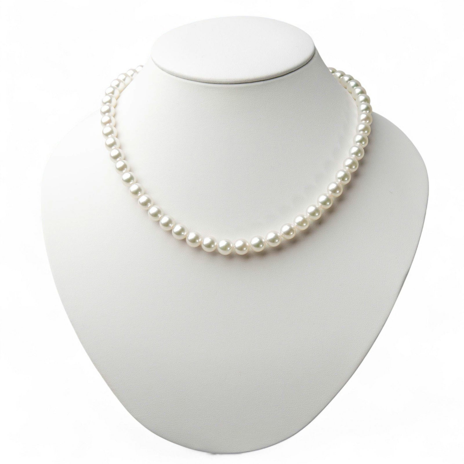 無調色 あこや真珠 ネックレスセット　7.5-8.0mm -準花珠-