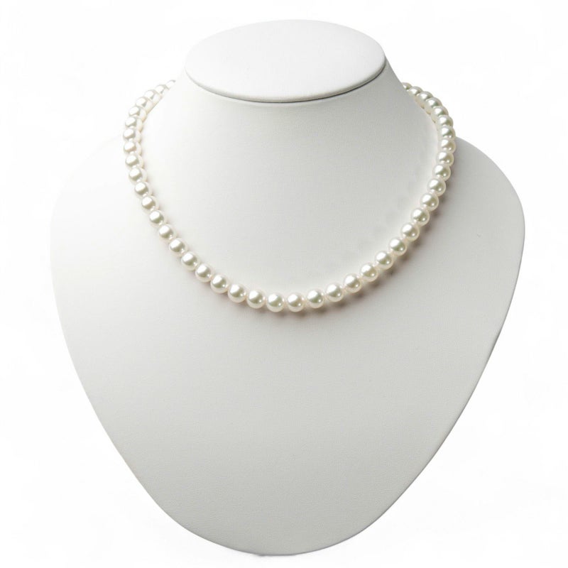 無調色 あこや真珠 ネックレスセット　7.5-8.0mm -準花珠-