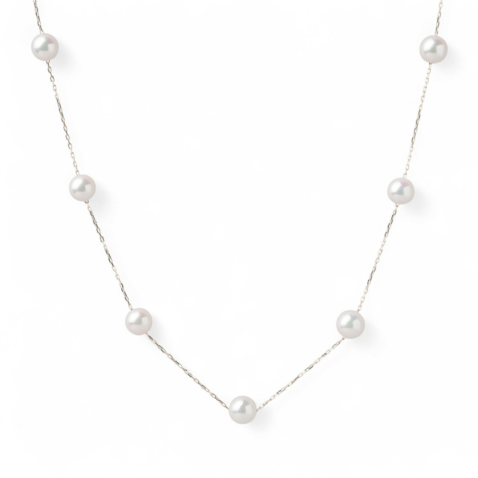 あこや真珠 ステーションペンダント 6.5-7.0mm K18YG | あこや真珠