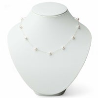 あこや真珠 ステーションネックレス 6.5-7.0mm K18YG | WSP（ダブル 