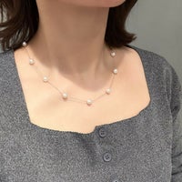 あこや真珠 ステーションネックレス 6.5-7.0mm K18YG | WSP（ダブル 