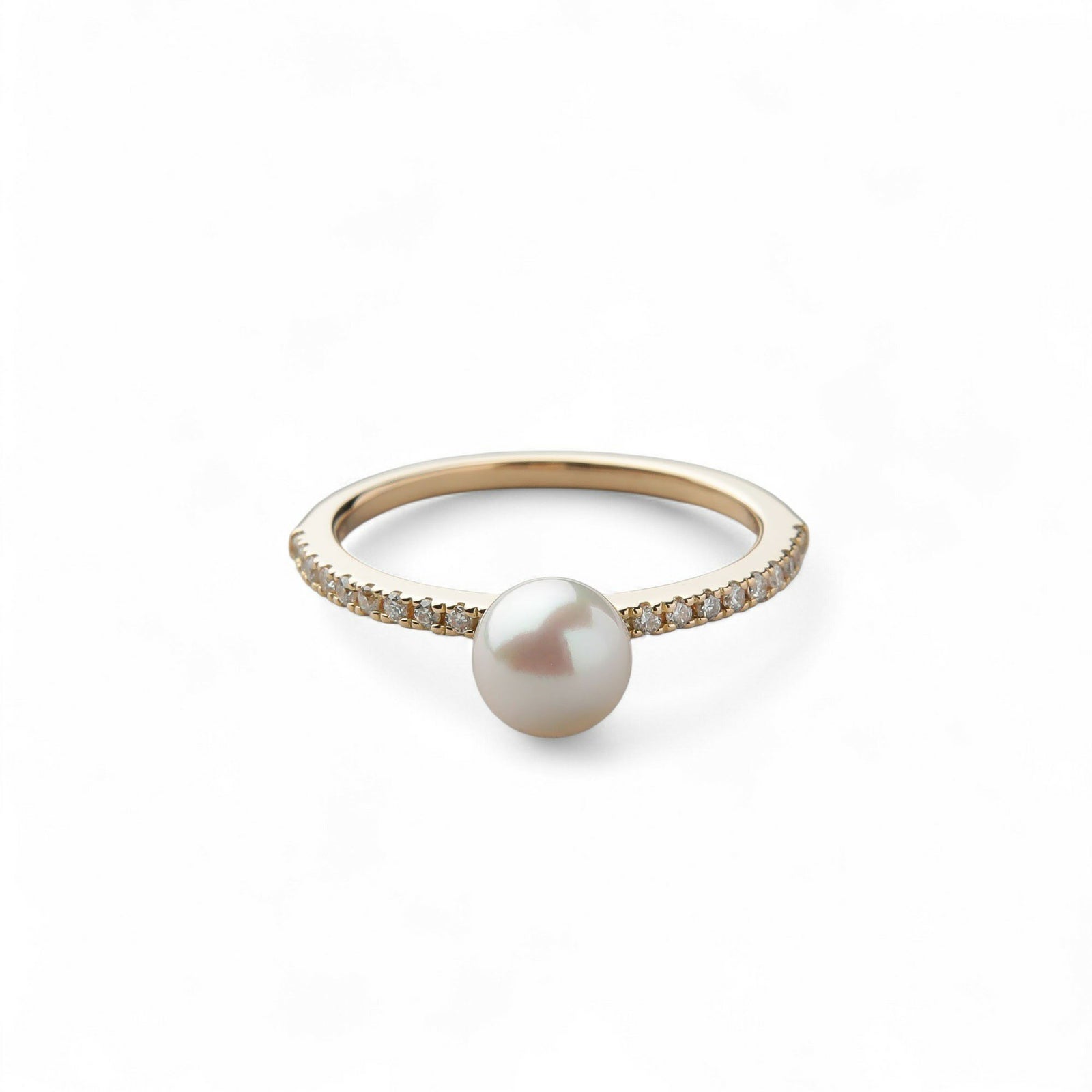 enSTYLE あこや真珠 ピンキーリング　5.0-5.5 mm 18YG