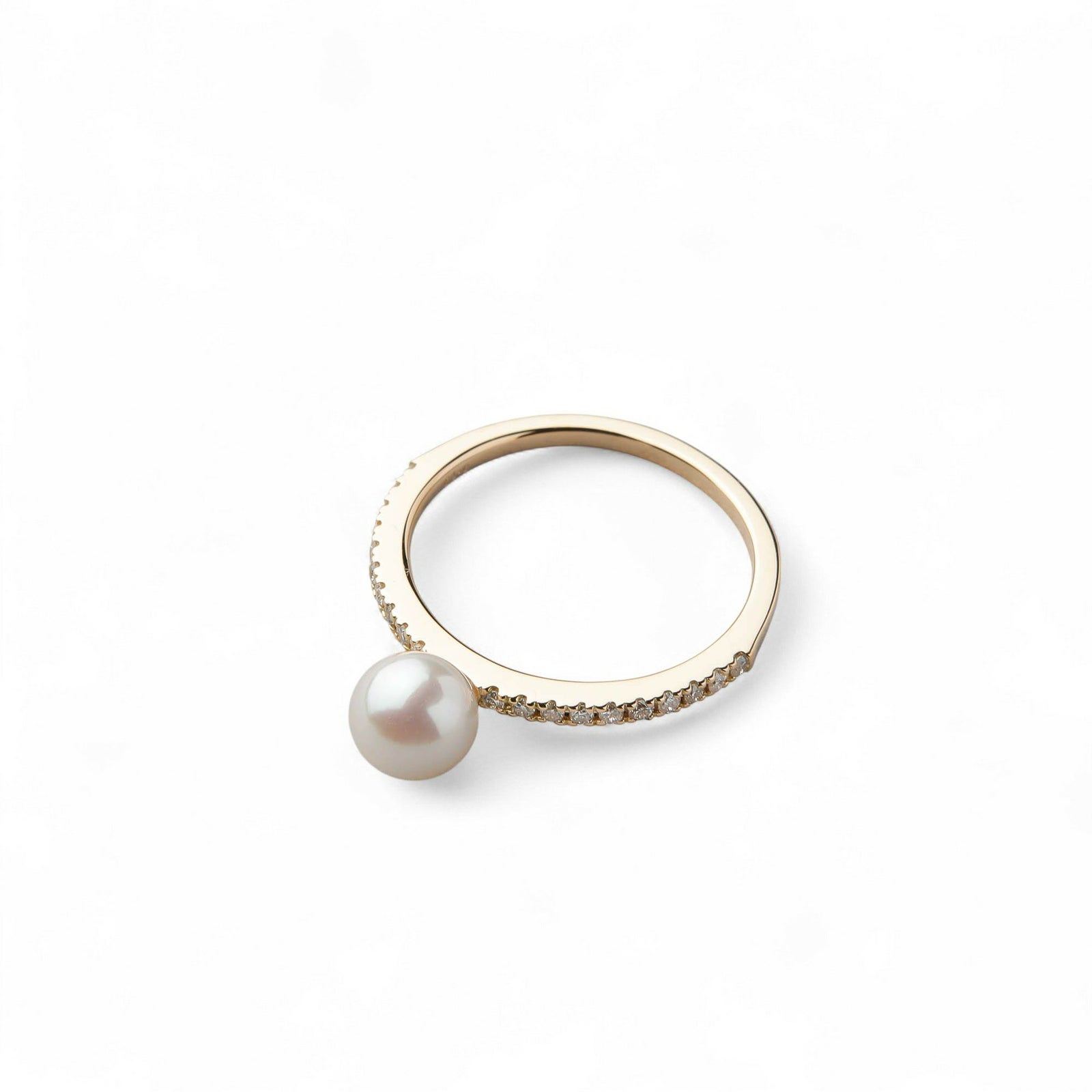 enSTYLE あこや真珠 ピンキーリング　5.0-5.5 mm 18YG