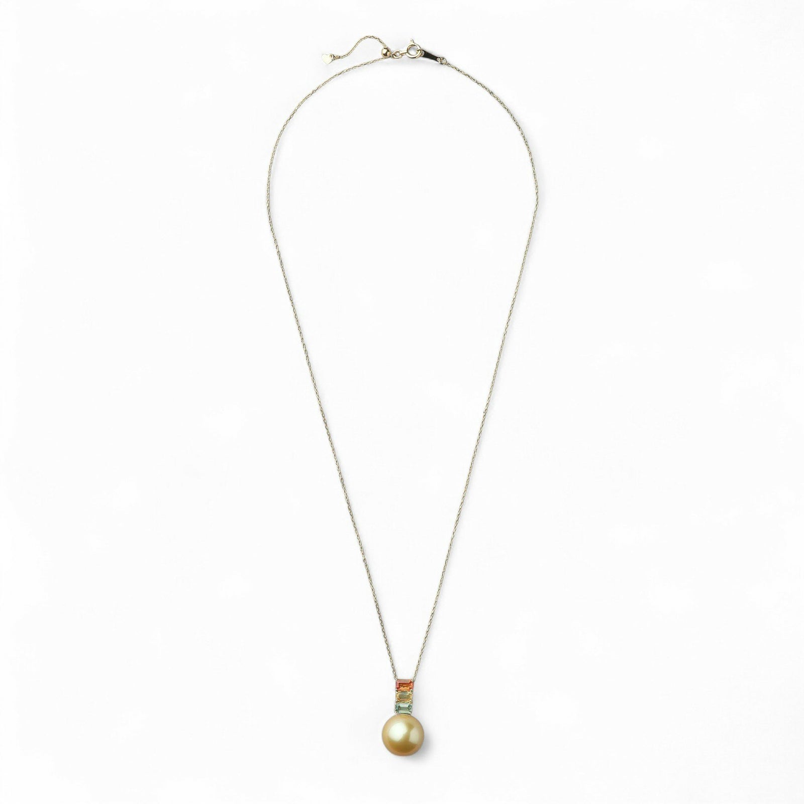 南洋白蝶真珠 サファイア ペンダント　12mm K18YG ゴールド